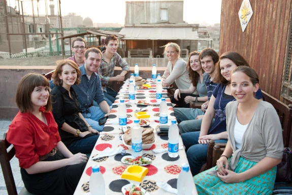 CASA program fellows at a Ramadan gathering.